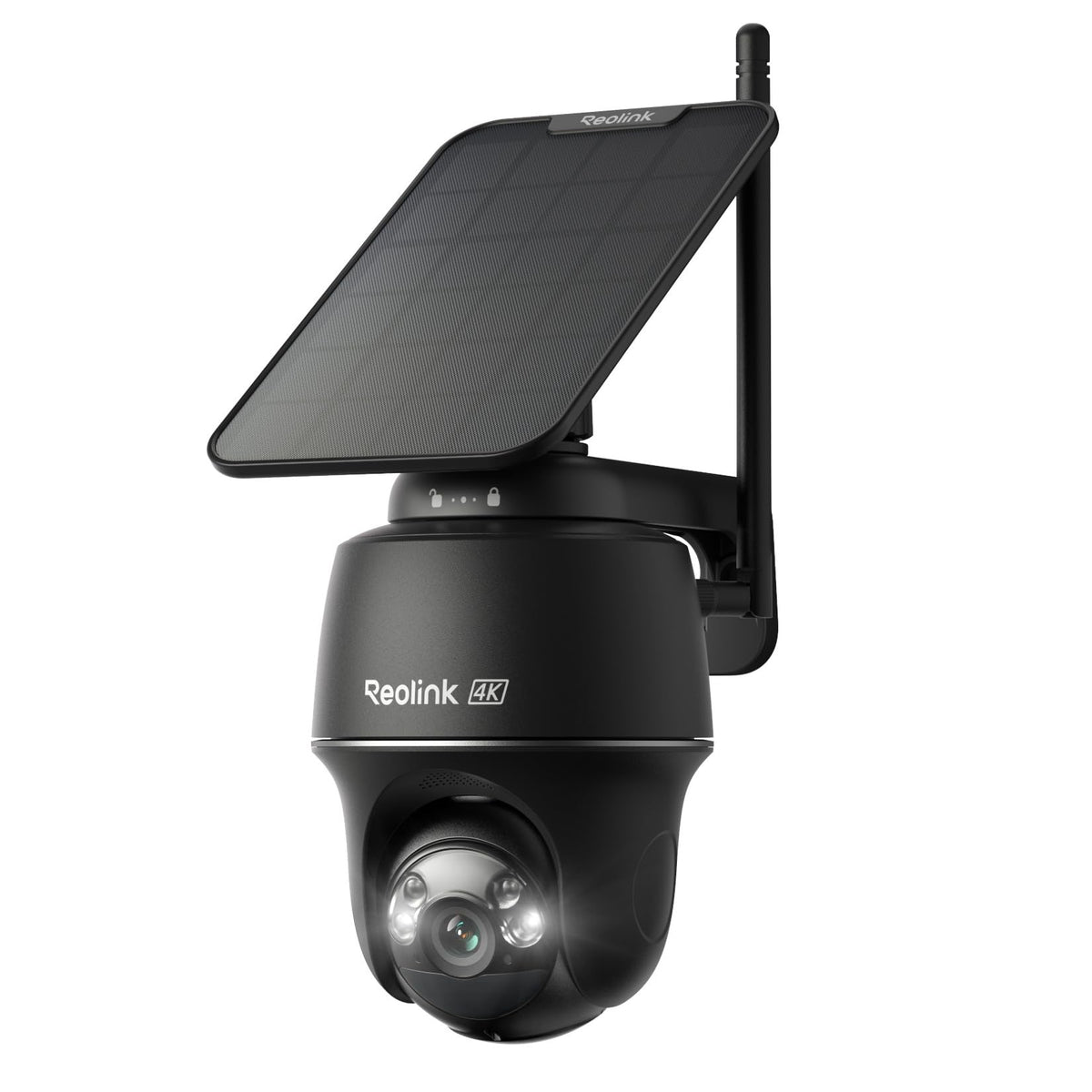 Reolink Argus PT Ultra 4K Überwachungskamera Aussen mit Solarpanel, schwarz