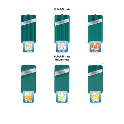 Genius Nicer Dicer Mando Mandoline – 12-teiliges Set