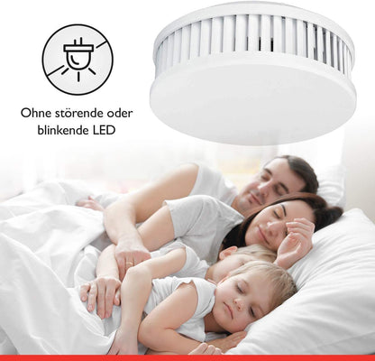 Pyrexx PX-1 Rauchwarnmelder, 2er-Set, 10-Jahres-Batterie, weiss