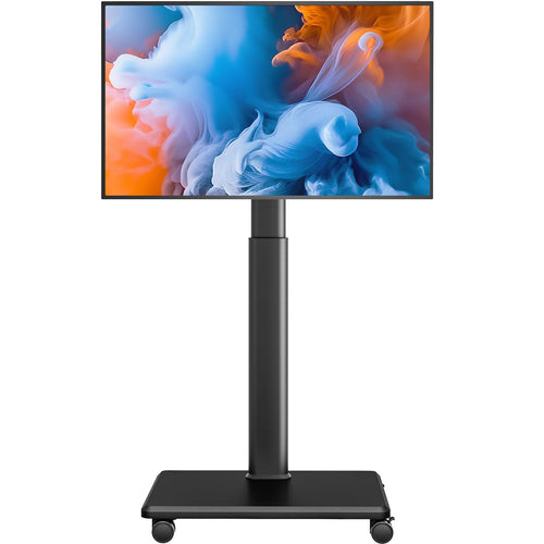 Universal Rollbarer Boden-TV-Ständer - 27-65 Zoll TVs. Mobiler Standfuß mit Rollen zur flexiblen Platzierung von 27-65 Zoll Flachbildschirmen.