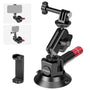 NEEWER CA104 Kamera Saugnapfhalterung mit Magic Arm und Kugelkopf aus Aluminiumlegierung mit Silikon-Saugnapf