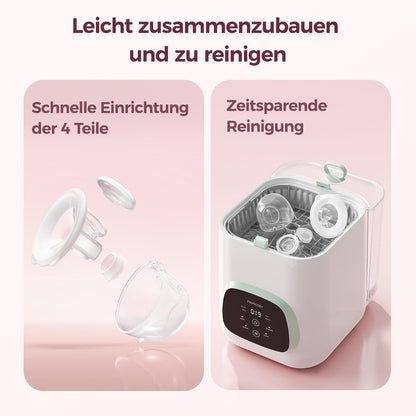 Momcozy S12 Pro elektrische Milchpumpe, freihändig, 2er-Set, Weiss