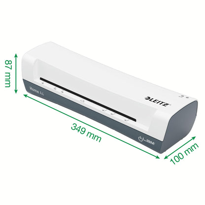 Leitz iLAM Home A4 Laminiergerät Set + 100 Folien 80 mic - Weiss