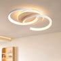 Meloweel LED Deckenleuchte Holz dimmbar 2-Ringe mit Fernbedienung, weisser Rahmen aus Naturholz und Aluminium