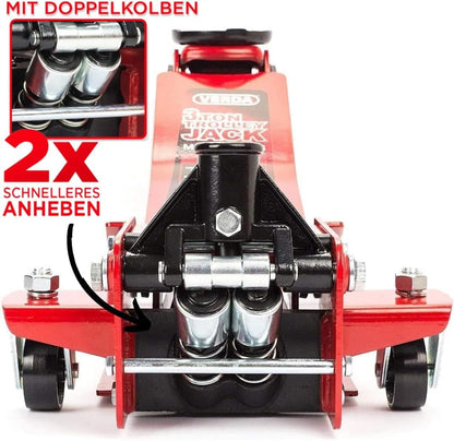 Sellnet Rangierwagenheber hydraulisch 3T Set mit Unterstellböcken