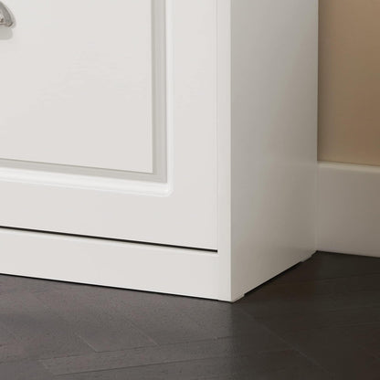 SoBuy FSR82-K-W Schuhbank mit Stauraum und Sitzkissen - Weiss
