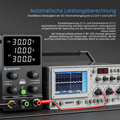 Jesverty SPS-3010N Labornetzteil DC 30V 10A 4-stelliges LED-Display