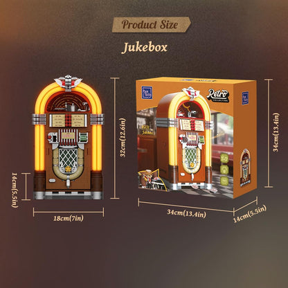 PANTASY Retro-Jukebox Bauset mit Mechanik, Sound und Münzfunktion