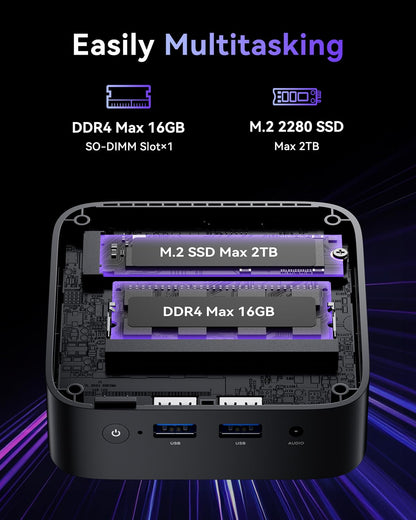 ACEMAGICIAN Vista Mini V1 Mini PC N97 16GB 1TB Win11 Pro