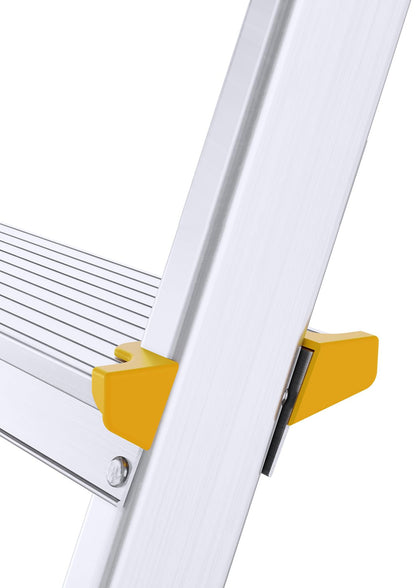 DRABEST PRO Serie Alu Stehleiter – 6 Stufen, klappbar