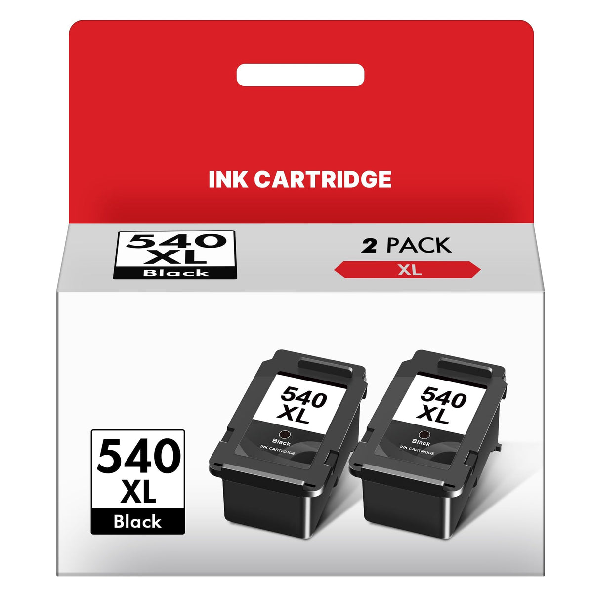 Washope PG-540 XL Tintenpatronen schwarz 2er-Pack für Canon Pixma, kompatibel mit Tintenstrahldruckern