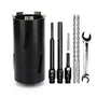 MOXPIFY Bohrkrone 100 mm Set, SDS-Plus-, SDS-Max- und Sechskantschaft, mit Zentrierbohrer