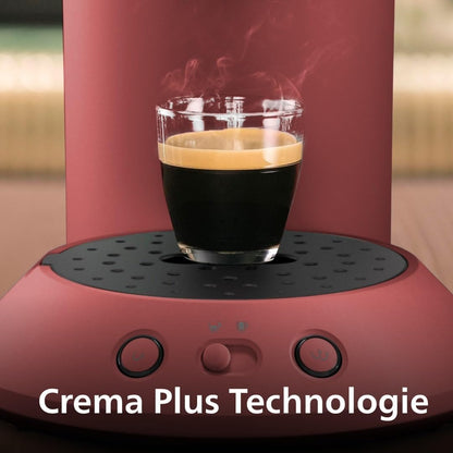 Philips Senseo Original Plus Kaffeepadsmaschine - Sanftes Rot (CSA210/35)