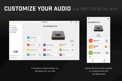 Creative Sound Blaster X4 externe 7.1 USB-Soundkarte mit Super X-Fi