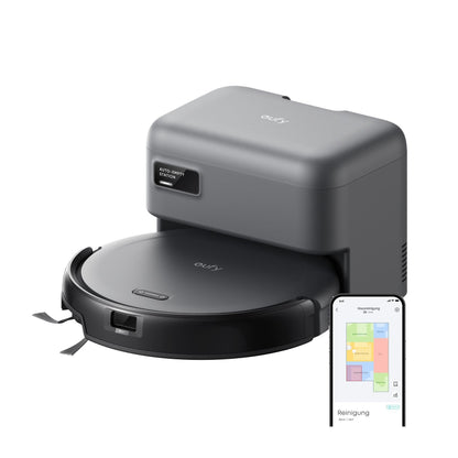 eufy C10 Saugroboter mit automatischer Absaugstation, 7,3 cm flach