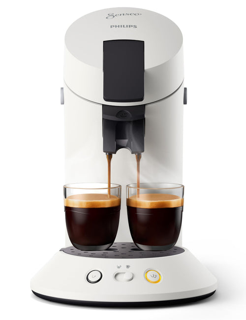 Philips Senseo Original Plus Pad-Kaffeemaschine - CSA210/10, kompakte schwarze Maschine. Brüht Kaffee aus Kaffeepads.