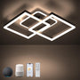 ANTENLICHT Smarte LED Deckenleuchte Dimmbar mit Alexa/Google - Schwarz. Schwarze, flache LED-Deckenleuchte für dimmbares smartes Licht per Sprachsteuerung.