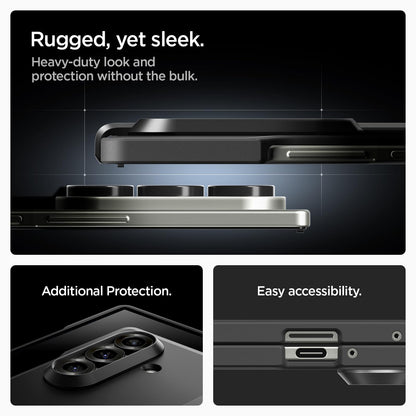 Spigen Tough Armor Pro MagFit Hülle Samsung Galaxy Z Fold 7 - Schwarz
