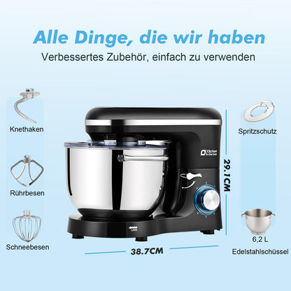 Kitchen in the box KSM60 Küchenmaschine Knetmaschine 6,2 L 1400 W