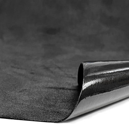 Fondlife Mikrofaserstoff Selbstklebend Wildlederoptik Schwarz 300x50cm