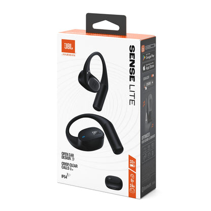 JBL Sense Lite Open-Ear-Kopfhörer mit Ohrbügel, 32 h Akku, schwarz