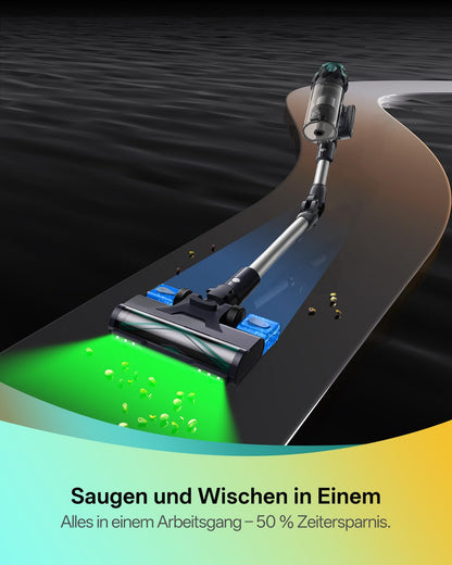 Vexilar V15Max Akku-Staubsauger mit Wischfunktion, 55 kPa, Saphirblau