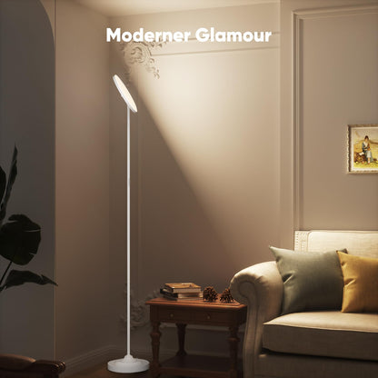 SIBRILLE Dimmbarer LED Deckenfluter Stehleuchte - Weiss