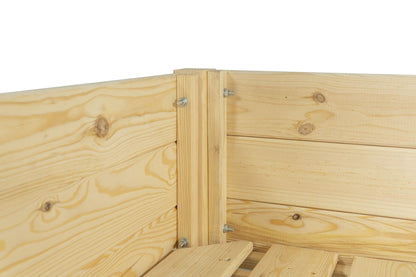 mgc24 Hochbeet Kinder aus Kiefernholz, natur, 79 x 40 x 50 cm