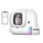PETKIT Pura Max 2 selbstreinigende Katzentoilette N50 für mehrere Katzen, weiß, geschlossen. Entfernt Kot und Urin automatisch.