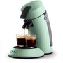 Philips Senseo Original Plus Kaffeepadsmaschine - Wüsten Grün (CSA210/80), kompakt, abgerundet. Brüht Kaffee aus Pads.
