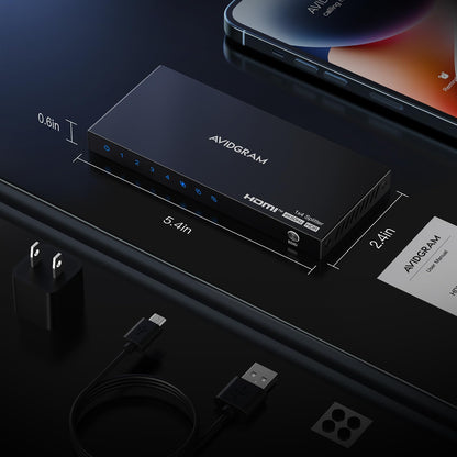 AVIDGRAM HDMI Splitter 1 in 4 Out 4K 60Hz HDMI 2.0 Verteiler
