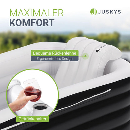 Juskys Aufblasbare Eistonne M – Outdoor Eisbad für Erwachsene