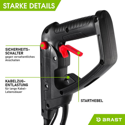 BRAST Motorhacke BRE-AF 1500 Elektro Gartenfräse 1500 Watt 45 cm