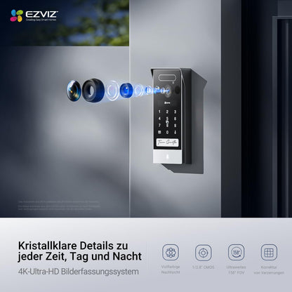 EZVIZ HP7 Pro 4K Türsprechanlage mit 8" Touchscreen - 2-Draht Bus