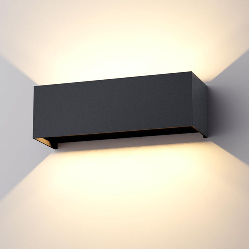 Klighten LED Aussenwandleuchte 30W Anthrazit, Up & Down, IP65 – Aluminiumgehäuse, Wandbeleuchtung für innen und aussen