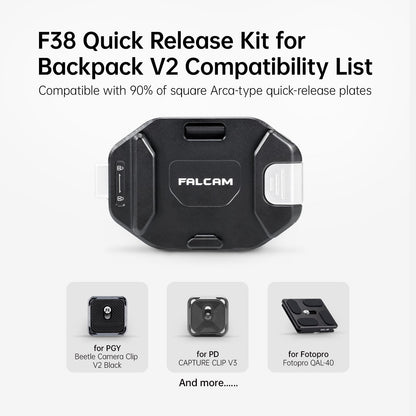 FALCAM F38 Kamera Clip V2 Rucksack Schnellwechselsystem mit Platte