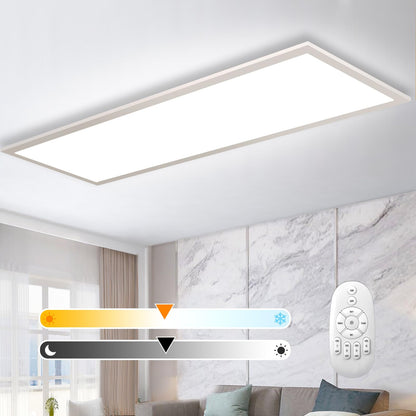 Luminova Dimmbar LED Deckenleuchte Panel 100x25 cm – Ultra Dünn. Rechteckiges, ultraflaches LED-Panel zur dimmbaren Raumbeleuchtung.