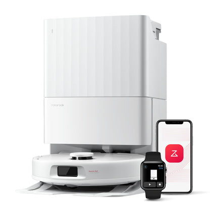roborock Qrevo QV 35A Saugroboter mit Wischfunktion, 8000 Pa, Weiss, mit Dockingstation