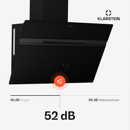 Klarstein Alina Dunstabzugshaube - 60cm Umluft Schwarz