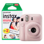 Fujifilm Instax Mini 12 Sofortbildkamera Blossom Pink mit 20 Aufnahmen und Selfie-Spiegel