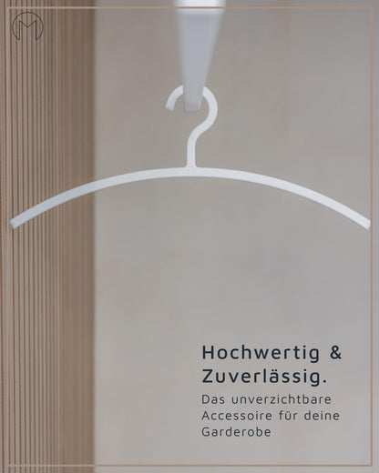 Metallbude FAY Kleiderbügel 6er Set schwarz, Kunststoff, 46 cm