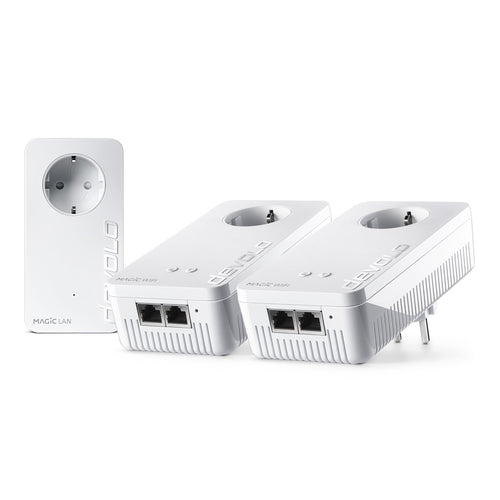 devolo Magic 2 WiFi next Multiroom Kit WLAN-Powerline, weiss. Erweitert WLAN über Stromleitung zu einem Multiroom-Netzwerk.
