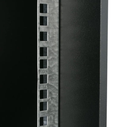 HMF 65712-02 Netzwerkschrank 19 Zoll - 12 HE 400mm Tiefe Schwarz