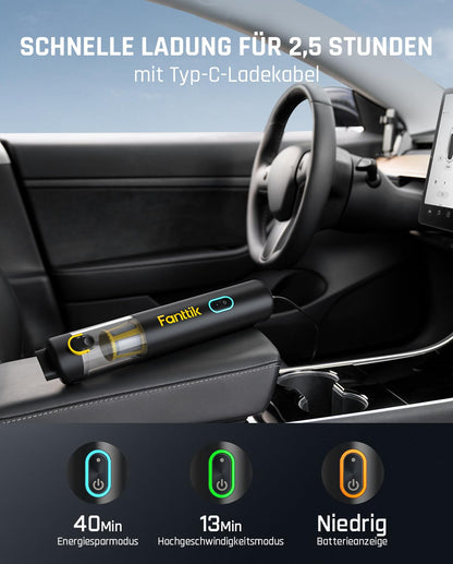 Fanttik Slim V8 APEX Akku-Handstaubsauger 4-in-1, Schwarz