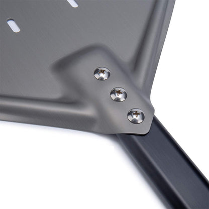 G.a HOMEFAVOR Pizzaschieber perforiert aus harteloxiertem Aluminium