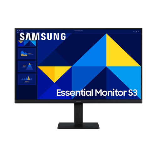 Samsung Essential S3 S30GD Monitor - 24 Zoll Full HD (LS24D304GAUXEN), schwarzer Flachbildschirm, zur Bildanzeige am PC.