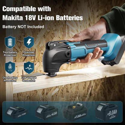 GGiking Akku Oszillationswerkzeug 18V, Multitool für Makita Akku