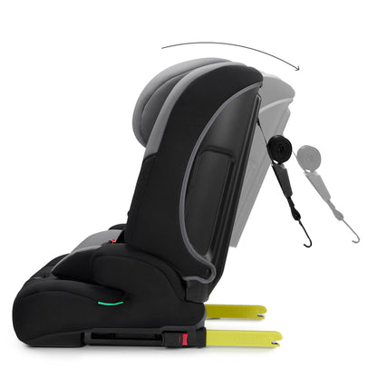 Kinderkraft Safety Fix 3 Pro Kindersitz 9-36 kg mit ISOFIX, Grau