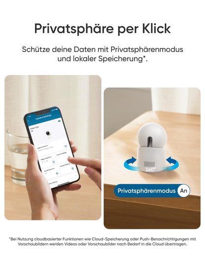Eufy E30 Indoor Kamera Überwachungskamera - 4K UHD 2er-Pack
