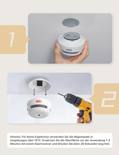X-Sense Mini Rauchmelder XS01 mit 10-Jahres-Batterie, 6 Stück